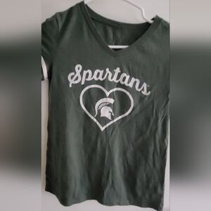 Spartans Kids Green T-Shirt